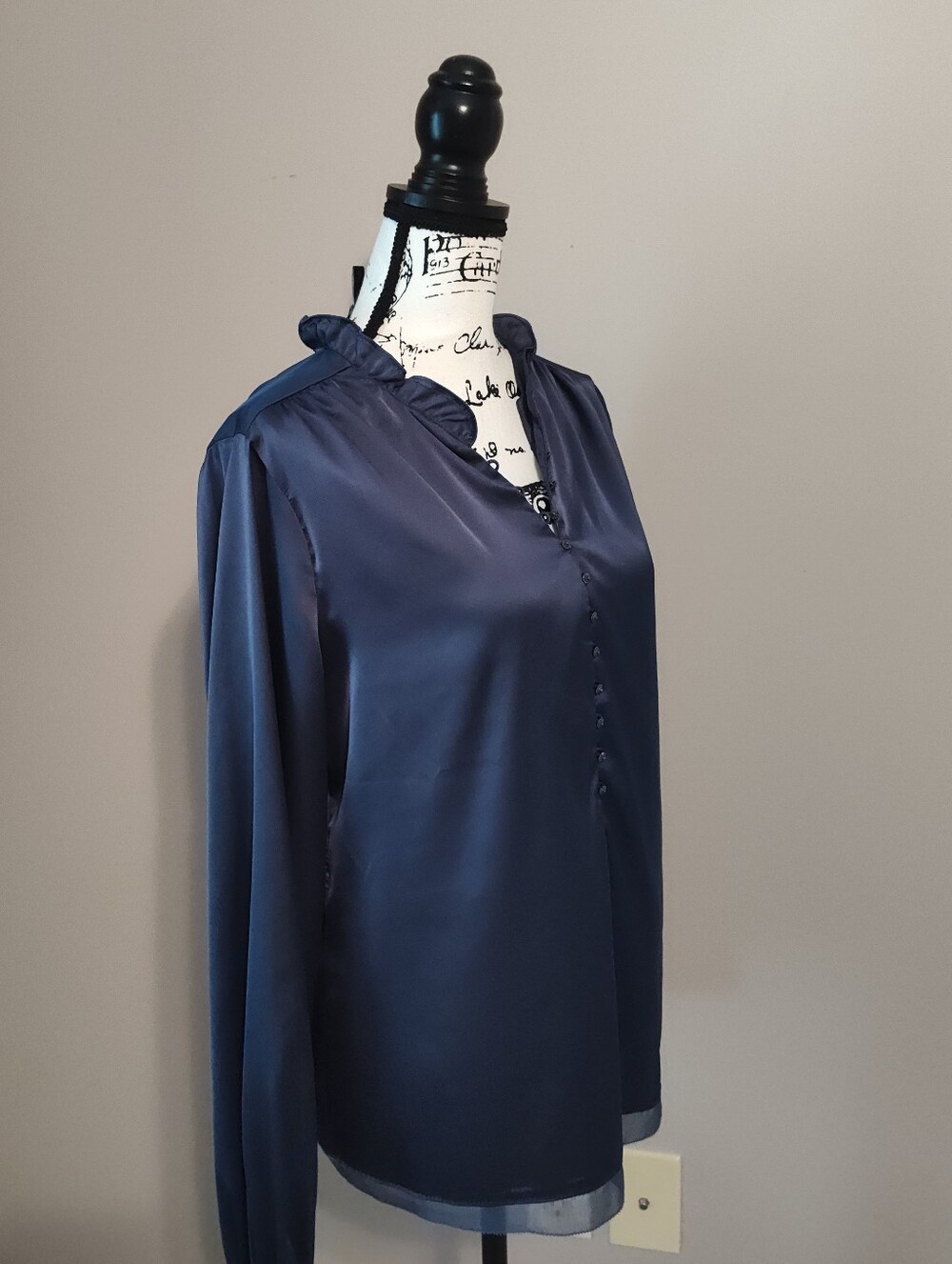 WHBM Ruffle-Neck Blouse - Picture 2 of 5